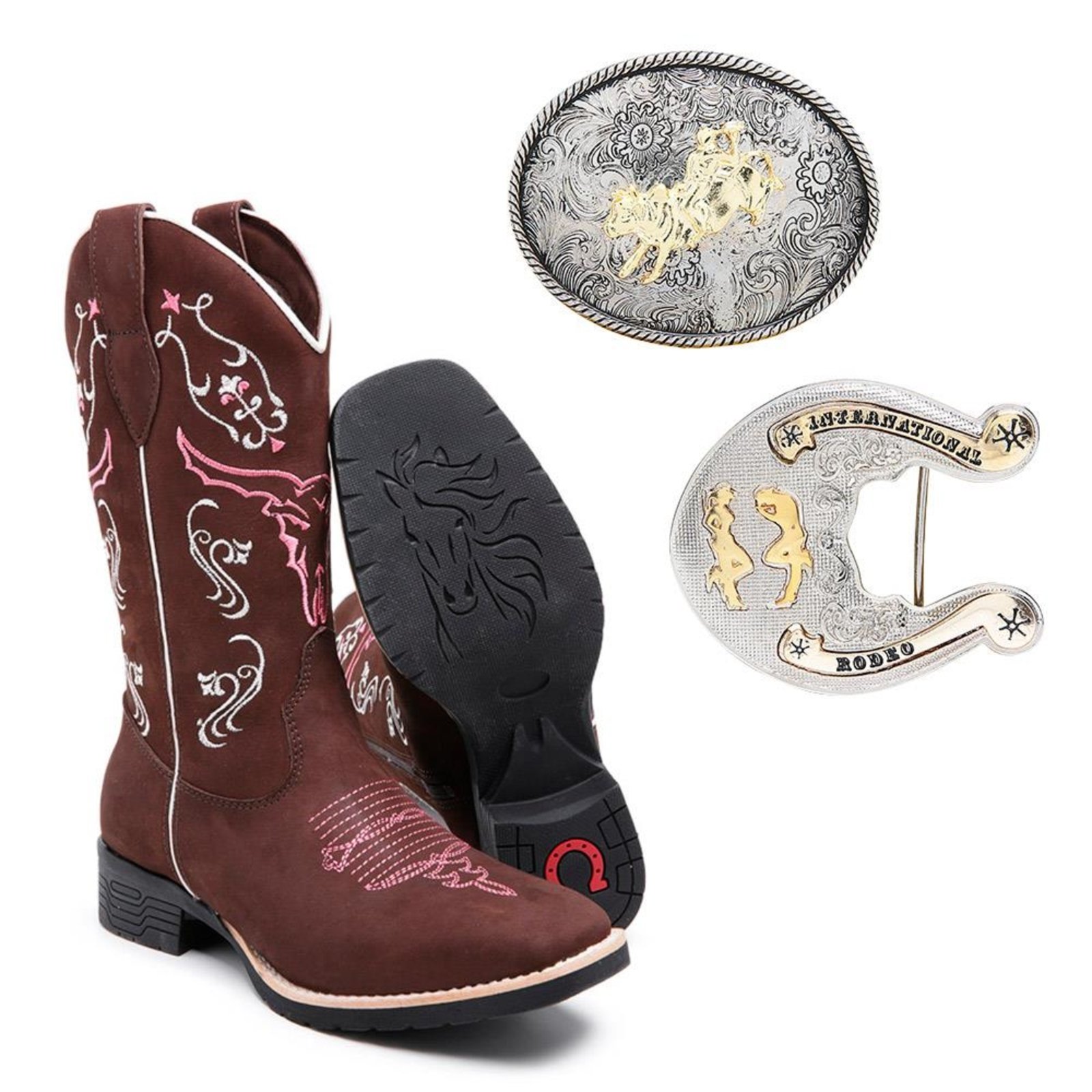 bota de couro de boi